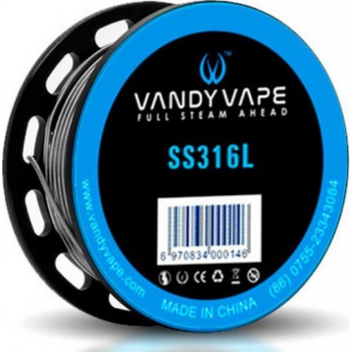 VANDY VAPE Mesh Wire SS316L 5ft. 0.9ohm / ft - 150mesh